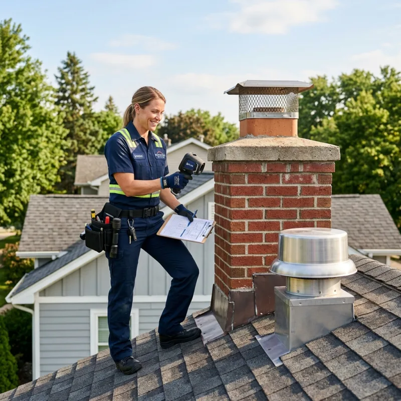 Technician inspecting a Maribyrnong roof cavity and ductwork for a dead bird